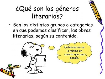 GÉNEROS LITERARIOS