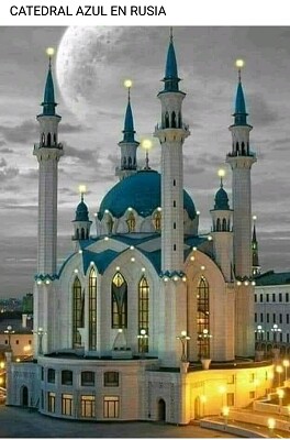 Catedral azul en Rusia