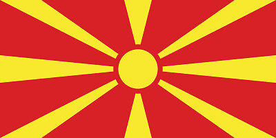 Bandeira Macedónia do Norte