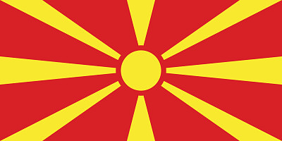 Bandeira Macedónia do Norte