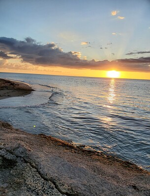 Atardecer en Boquerón 1, Cabo Rojo, Puerto Rico.