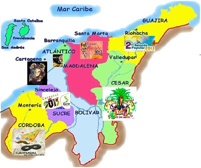 פאזל של Región caribe