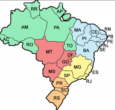 פאזל של Mapa Brasileiro