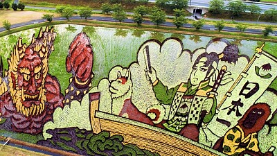 ARTE EN CAMPOS DE ARROZ, JAPON