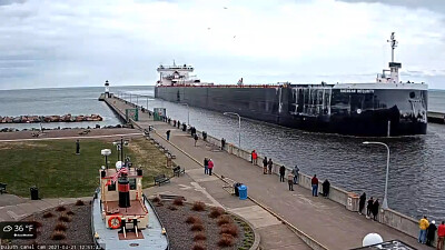 American Integrity Freighter at Duluth
