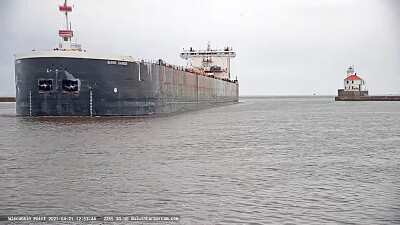 Burns Harbor Freighter at Superior