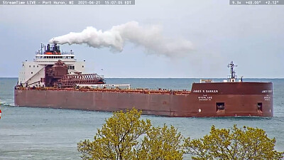 James R Barker Freighter at Port Huron jigsaw puzzle