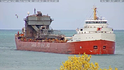Frontenac Freighter at Port Huron
