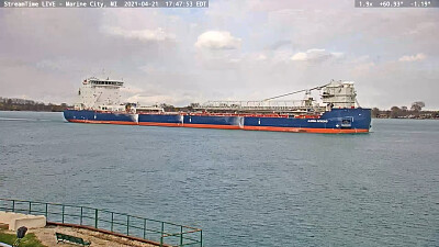 Algoma Intrepid Freighter at Marine City