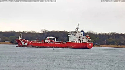 Saltwater Tanker Iver Bright at Algonac jigsaw puzzle