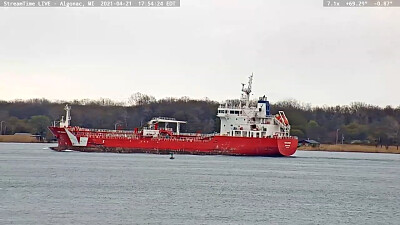 Saltwater Tanker Iver Bright at Algonac