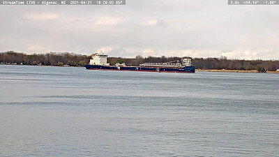 Algoma Intrepid Freighter at Algonac jigsaw puzzle