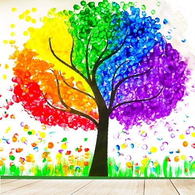 פאזל של rainbow tree