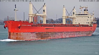 פאזל של  "saltie  " Federal Bering entering Lake Huron northbound