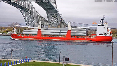  "saltie  " Josef, heading into Lake Huron with Wind Turbine Blades jigsaw puzzle