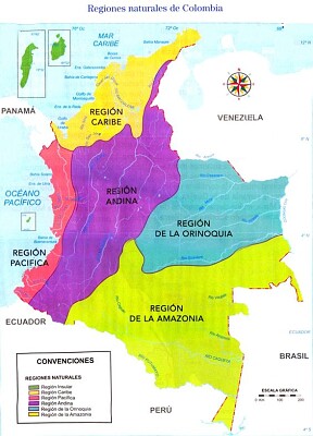 פאזל של Regiones Naturales de Colombia