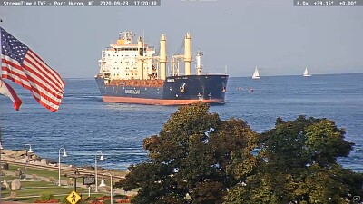  "saltie  " Oborishte southbound from Lake Huron   Flags