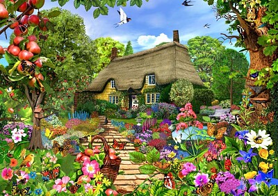 Casa con jardin