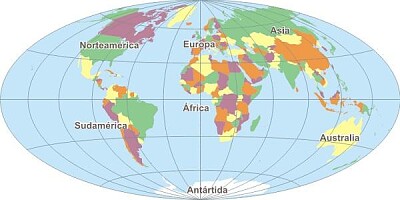 פאזל של Identifica los continentes