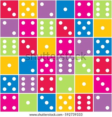 colorful dice