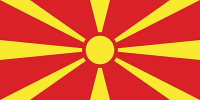 Construir a bandeira Macedónia do Norte