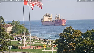  "saltie  " Federal Ruhr southbound from Lake Huron FLAGS