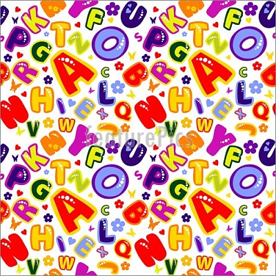 Colorful letters