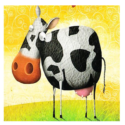 cuero negro vaca blanca jigsaw puzzle