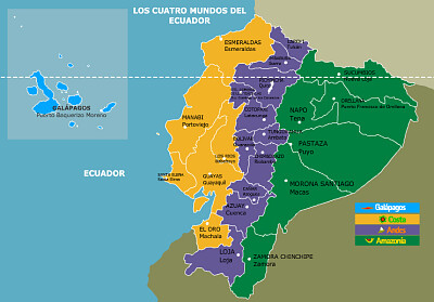Mapa del Ecuador