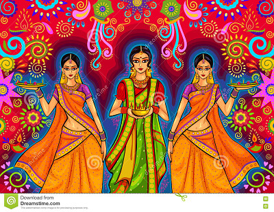 Indian Woman-Diwali Festival