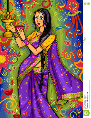Indian Woman-Diwali Festival 2