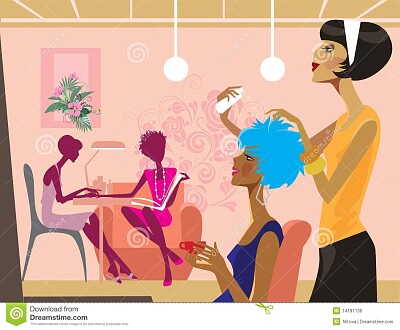 Women in Beauty Salon