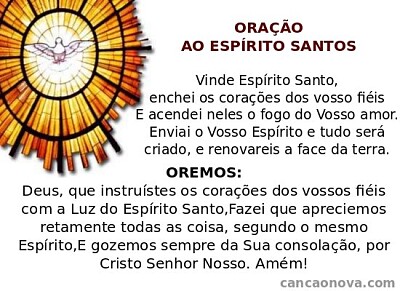 Oração Espírito Santo