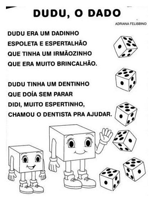 DUDU O DADO- IMAGEM E LETRAS