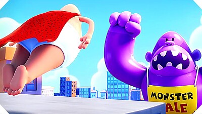 פאזל של Captain Underpants vs Gorilla