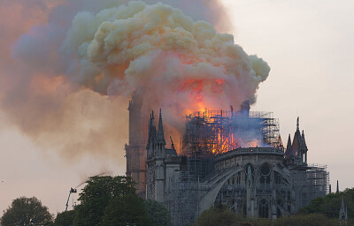 Notre Dame fire jigsaw puzzle