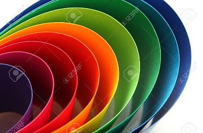Color paper  waves