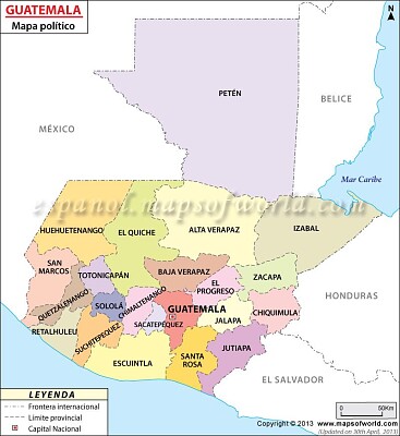 Así se ve un mapa político