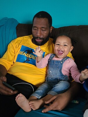 Aaliyah and Daddy