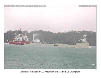 A twofer: USCG Mackinaw and Samuel De Champlain jigsaw puzzle