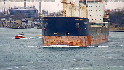  "saltie " m/v Drawsko heading into Lake Huron jigsaw puzzle