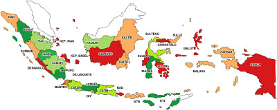 פאזל של Peta Indonesia