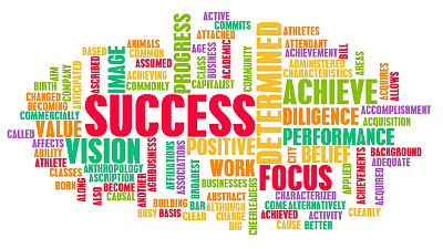 פאזל של success word cloud