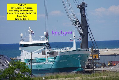  "saltie  " mv Marietje Andrea unloading mineral ore