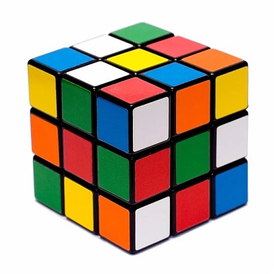 cubo com peças quadrangulares jigsaw puzzle