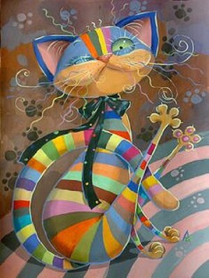 פאזל של Colorful Kitty