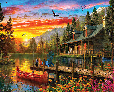 Beau coucher de soleil jigsaw puzzle