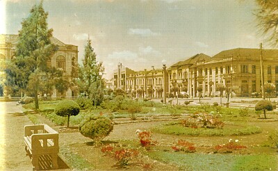 פאזל של Praça Júlio de Castilhos na década de 40.