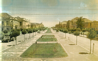 Erechim em 1948, parte da Avenida Maurício Cardoso