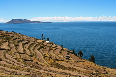 Inca-era terraces on Taquile